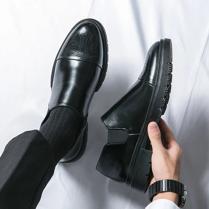 Windsor Heritage Slip-Ons: Elegant Vegan Leather Comfort