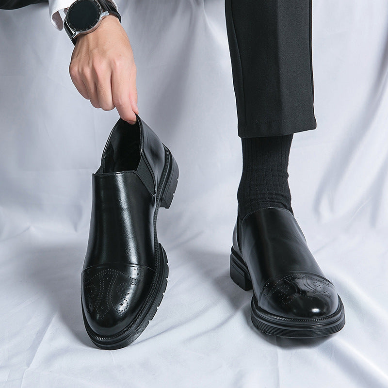 Windsor Heritage Slip-Ons: Elegant Vegan Leather Comfort