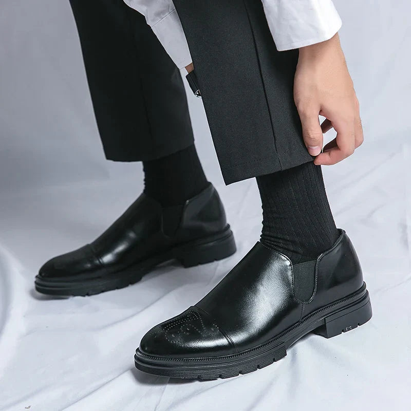 Windsor Heritage Slip-Ons: Elegant Vegan Leather Comfort