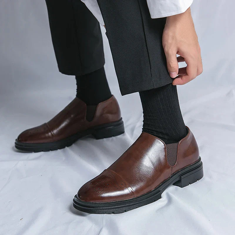 Windsor Heritage Slip-Ons: Elegant Vegan Leather Comfort
