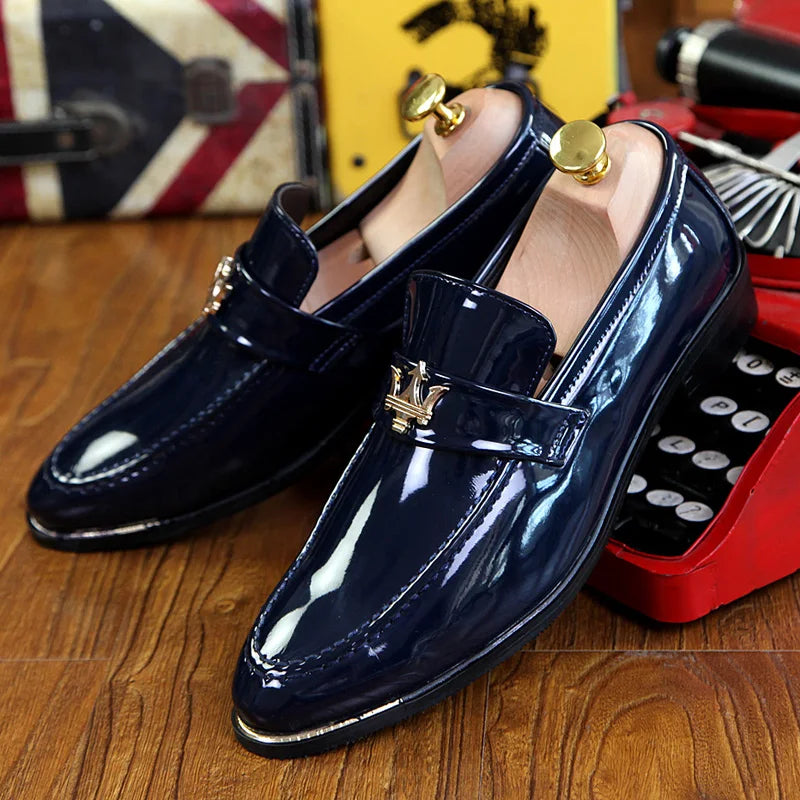 Kasane | Stylish Men's Casual Leather Loafers - Slip-On Pointed Toe Dress Shoes