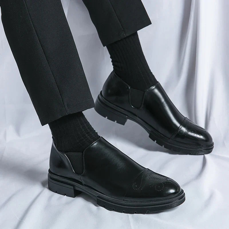 Windsor Heritage Slip-Ons: Elegant Vegan Leather Comfort