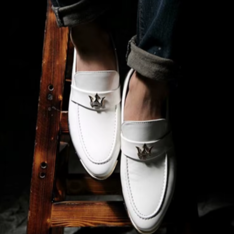 Kasane | Stylish Men's Casual Leather Loafers - Slip-On Pointed Toe Dress Shoes