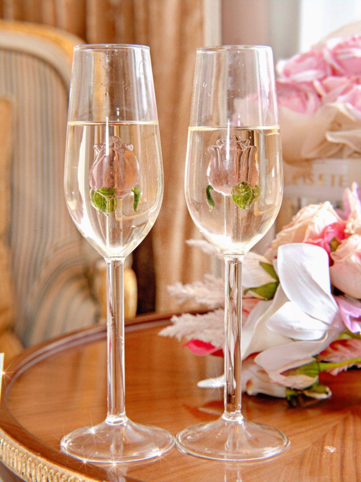 Romantic Rose Champagne Flute - Maxavendi