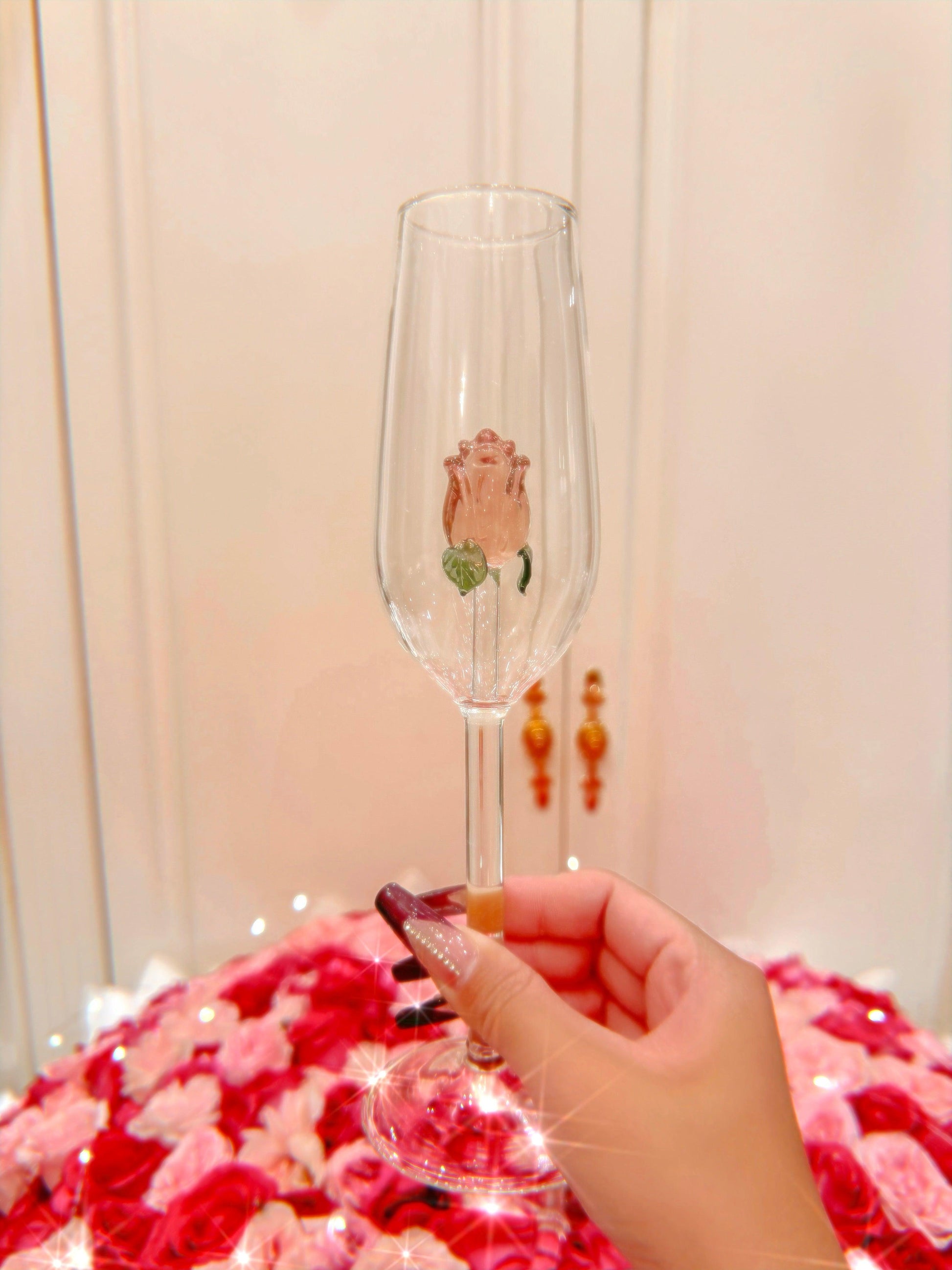 Romantic Rose Champagne Flute - Maxavendi