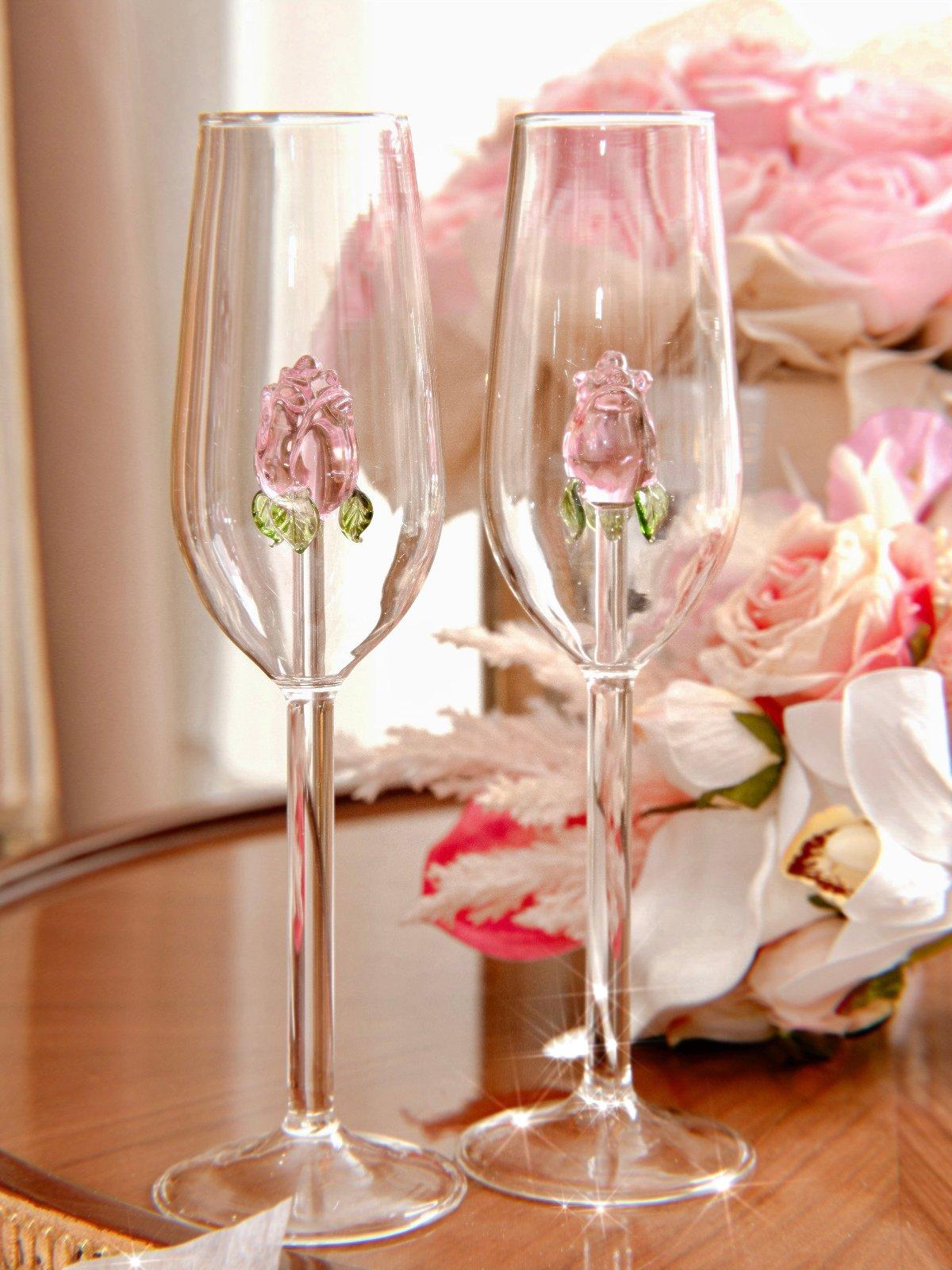 Romantic Rose Champagne Flute - Maxavendi