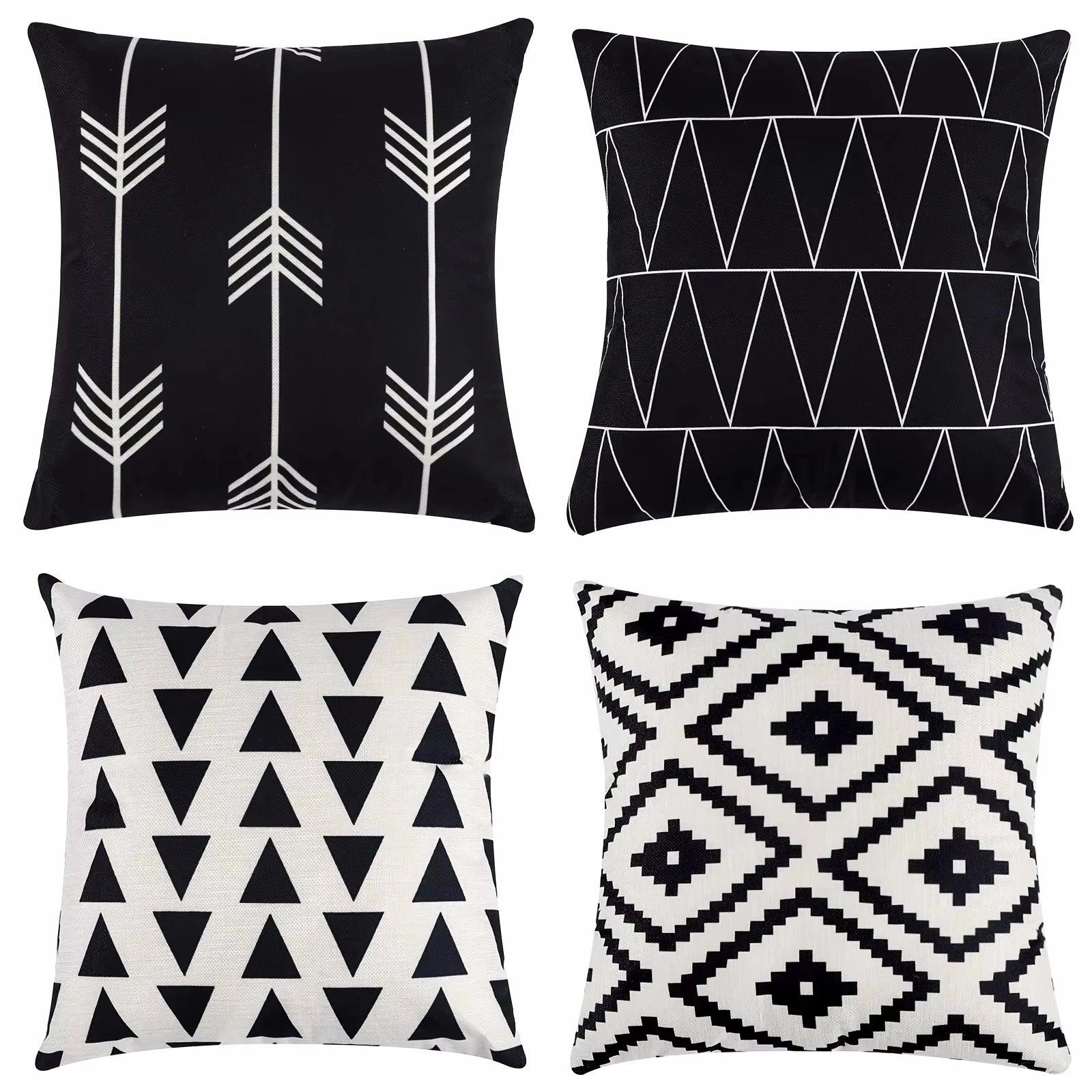 4PCS Modern Decorative Throw Pillow Covers - Maxavendi