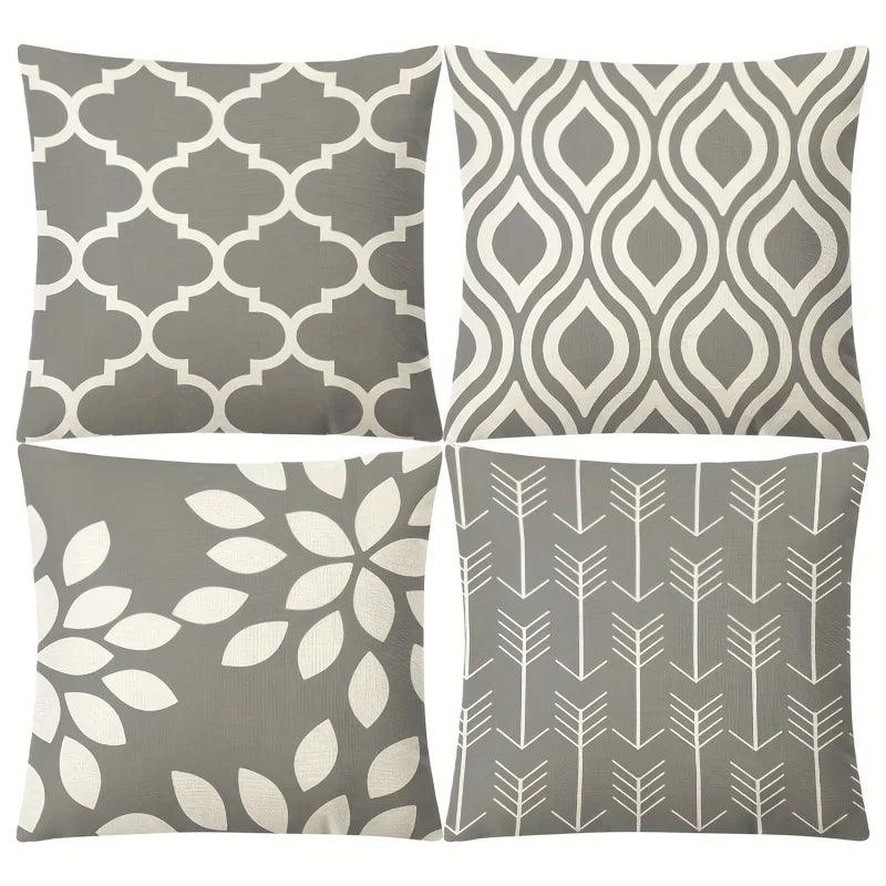 4PCS Modern Decorative Throw Pillow Covers - Maxavendi