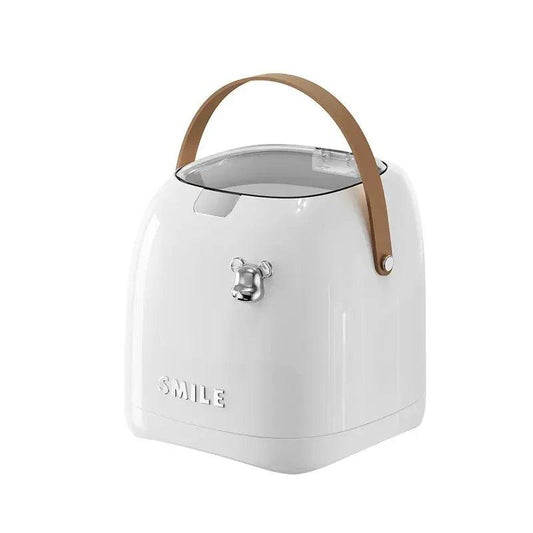 Beishan 2L Elegant Desktop Waste Bin with Handle - Maxavendi