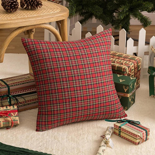 Charming Scottish Tartan Plaid Pillow Covers - Maxavendi