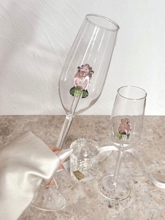 Romantic Rose Champagne Flute - Maxavendi