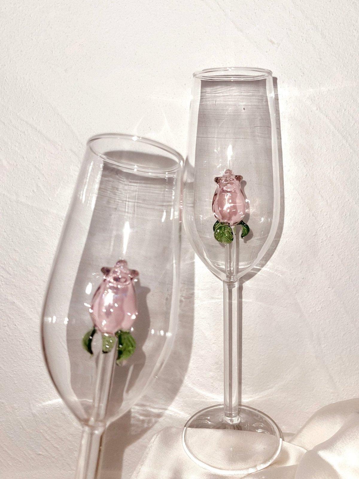 Romantic Rose Champagne Flute - Maxavendi